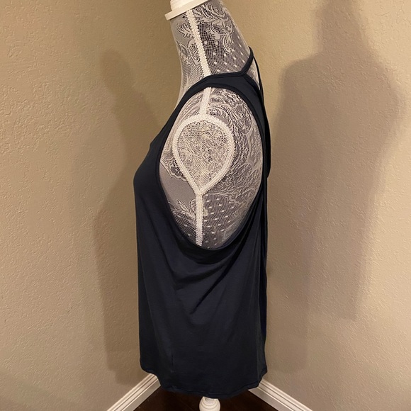 Athleta Essence Tie Back Tank M Dark Jade EUC - Picture 3 of 7